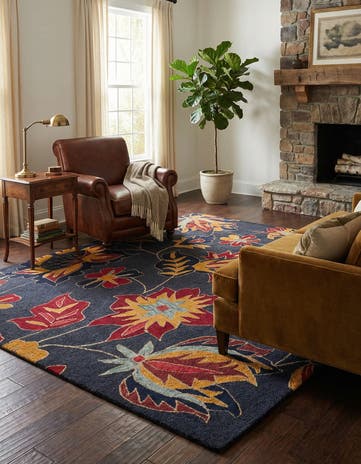 5' x 8' Agra Wool Rug