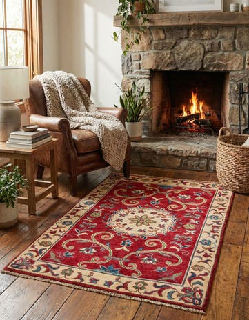 2' 10 x 4' 2 Hand Knotted Kazak Rug