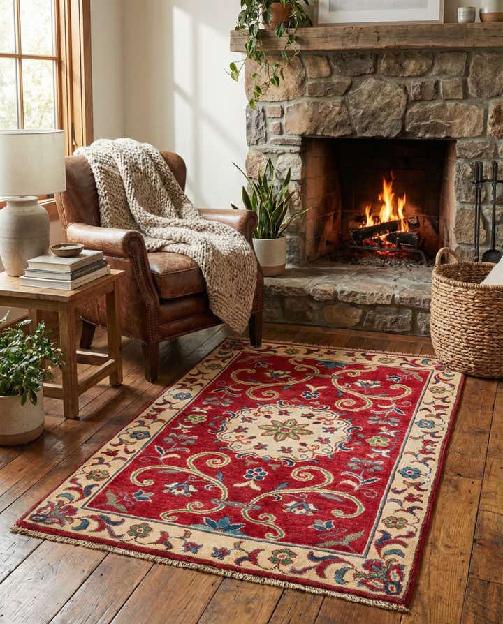 2' 10 x 4' 2 Hand Knotted Kazak Rug