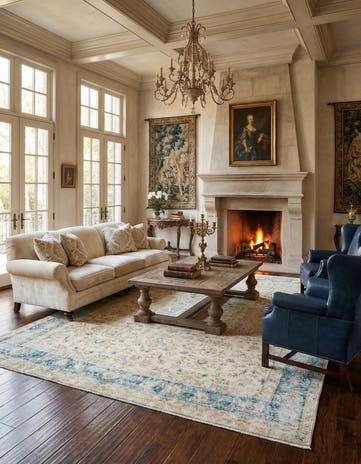 9' 5 x 13' 4 Vintage Royal Wool Rug