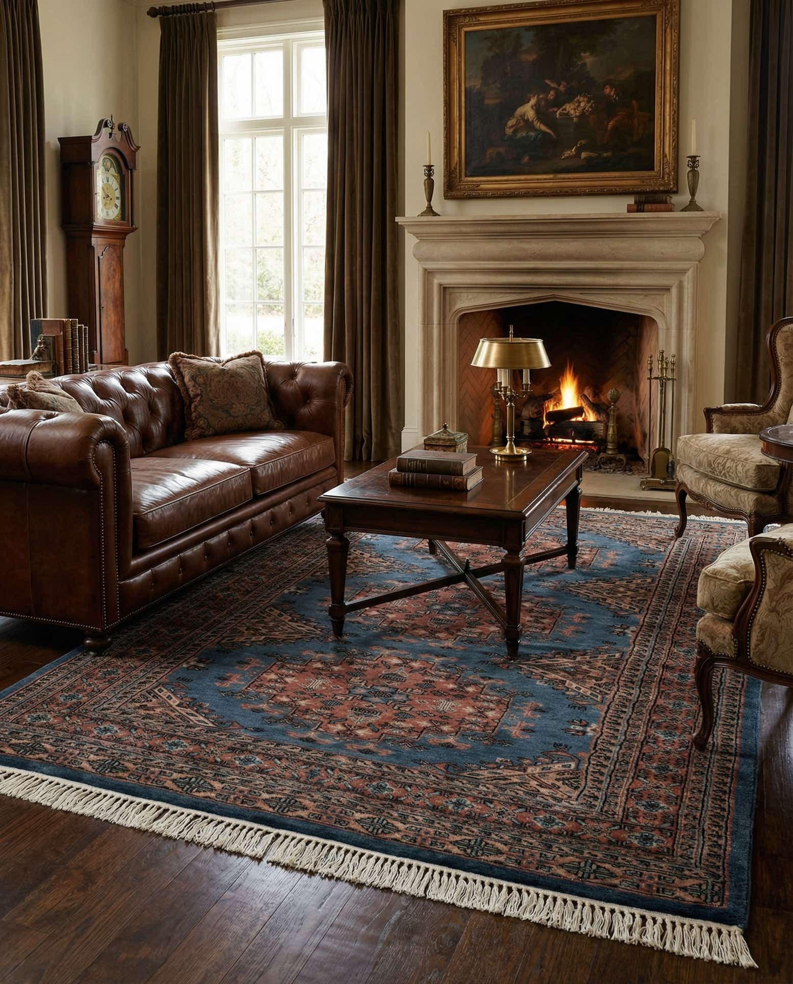 4' 4 x 5' 11 Hand Knotted Bokhara Wool Rug