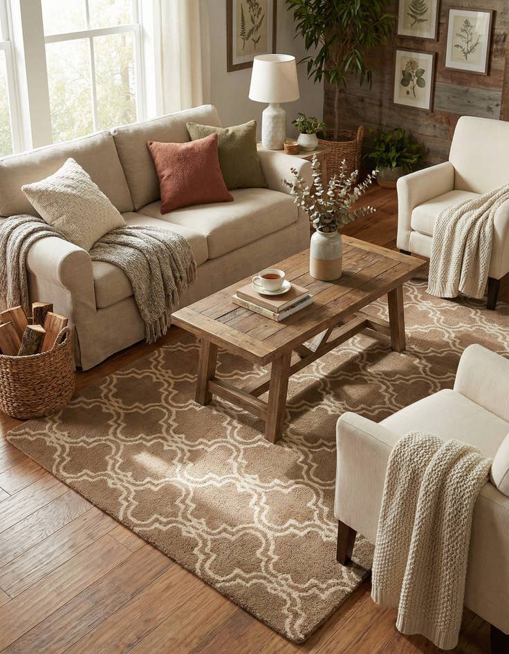 Detail image of 5' x 8' Luna Wool Rug