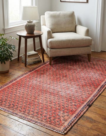 3' 4 x 6' Hand Knotted Ultra Vintage Persian Wool Rug