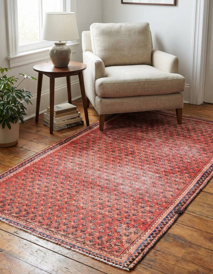 Detail image of 3' 4 x 6'  Hand Knotted Ultra Vintage Persian Wool Rug