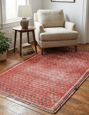 3' 4 x 6' Hand Knotted Ultra Vintage Persian Wool Rug