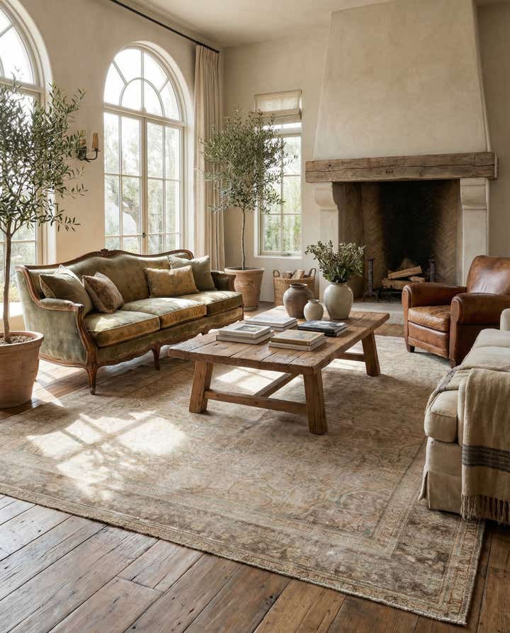 7' 10 x 11' 1 Hand Knotted Ultra Vintage Persian Wool Rug