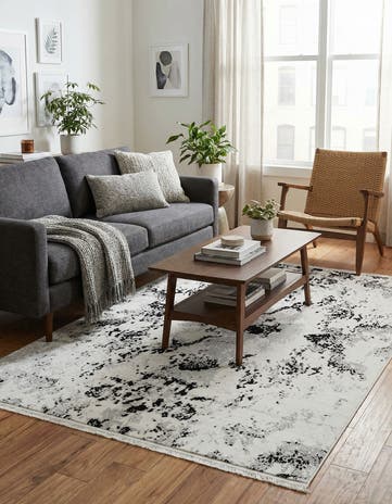 Black and White Milano Rug