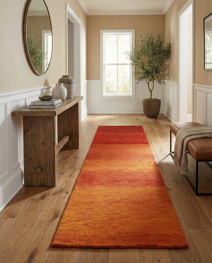 Detail image of 2' 7 x 10' Hand Knotted Gabbeh Wool Runner Rug