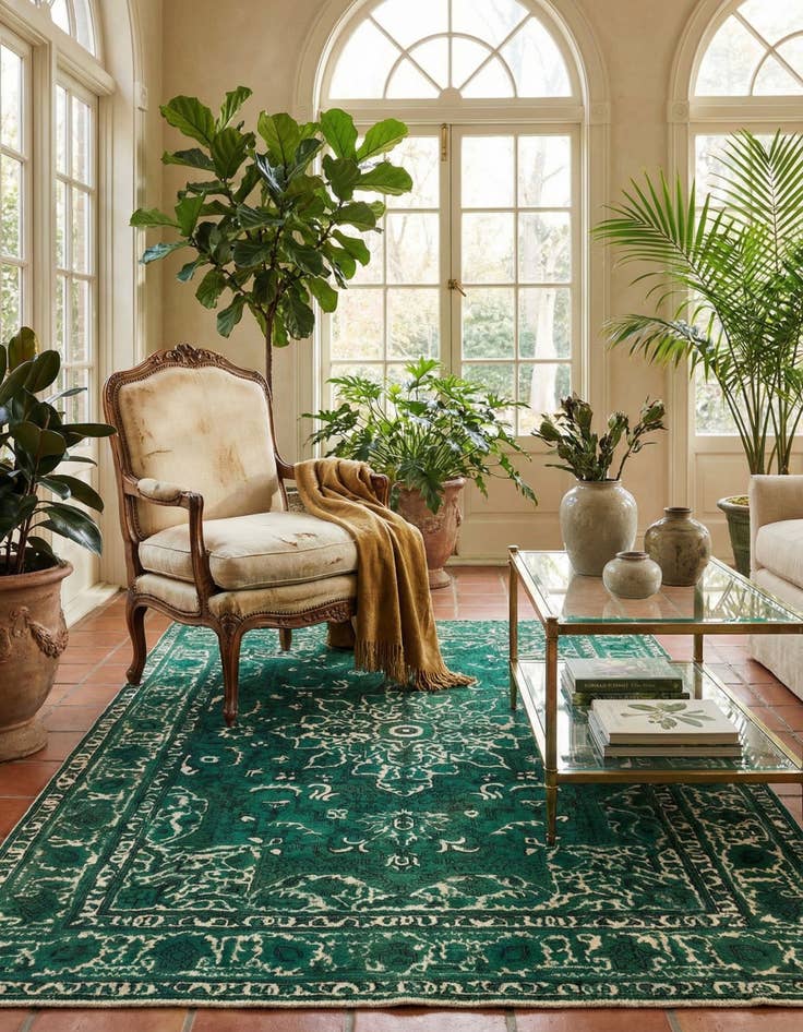 Detail image of 6' 9 x 9' 6 Vintage Royal Wool Rug