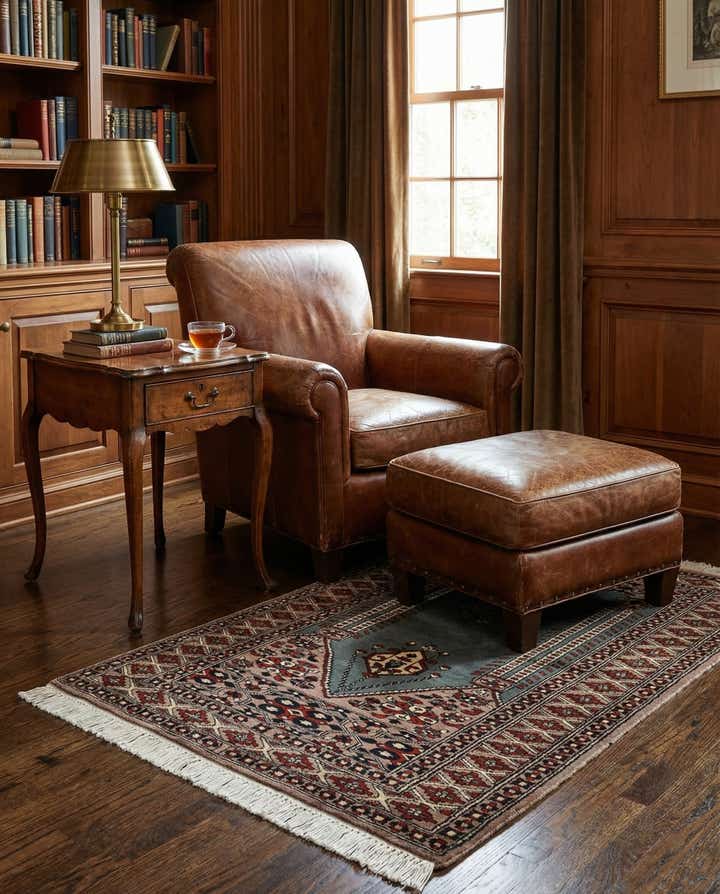 2' 8 x 4' 4 Hand Knotted Bokhara Oriental Wool Rug