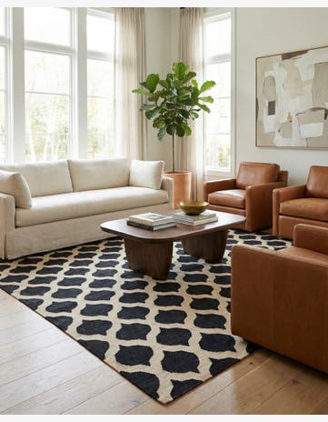 8' 7 x 9' 6 Hand Woven Kilim Modern Wool Rug