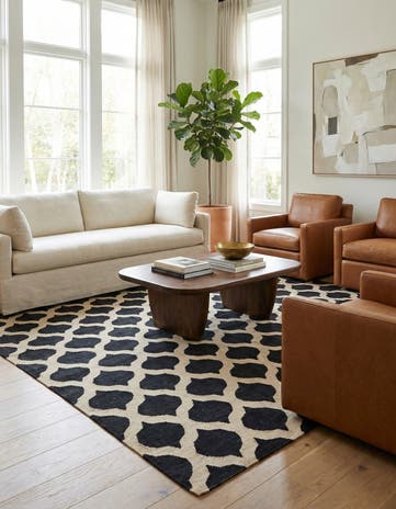8' 7 x 9' 6 Hand Woven Kilim Modern Wool Rug