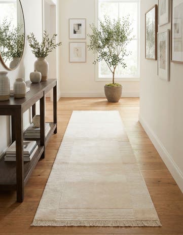 2' 7 x 9' 10 Hand Knotted Darya Wool Runner Rug