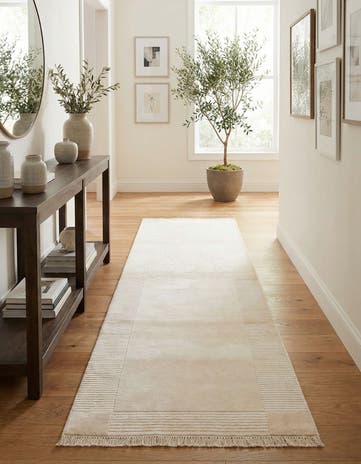 2' 7 x 9' 10 Hand Knotted Darya Wool Runner Rug