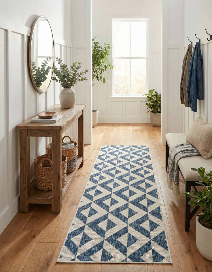 Detail image of  2' x 8'  Washable Jill Zarin Napa Indoor / Outdoor Runner Rug