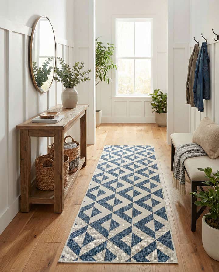 2' x 8' Easy-Clean Jill Zarin Napa Indoor / Outdoor Runner Rug