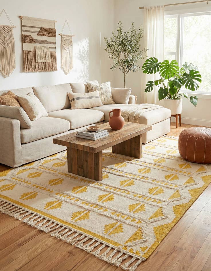 Detail image of 9' x 12'  Hand Woven Arizona Wool Rug