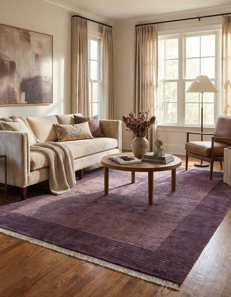 Detail image of 4' 10 x 6' 7  Hand Knotted Darya Wool Rug