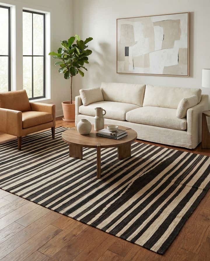 5' 10 x 8' Hand Woven Kilim Modern Wool Rug