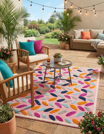 5' 3 x 8' Easy-Clean Aruba Indoor / Outdoor Rug