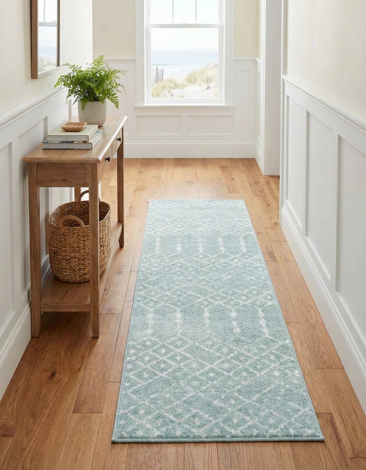 Detail image of 2' x 6' Paxon Trellis Runner Rug