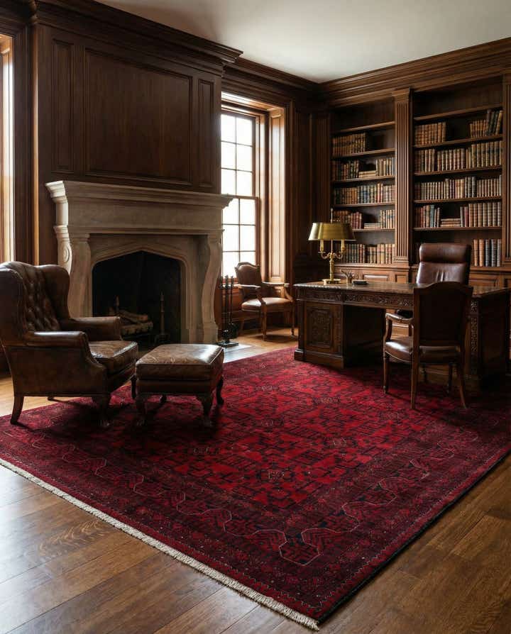 6' 7 x 9' 9 Hand Knotted Khal Mohammadi Wool Rug
