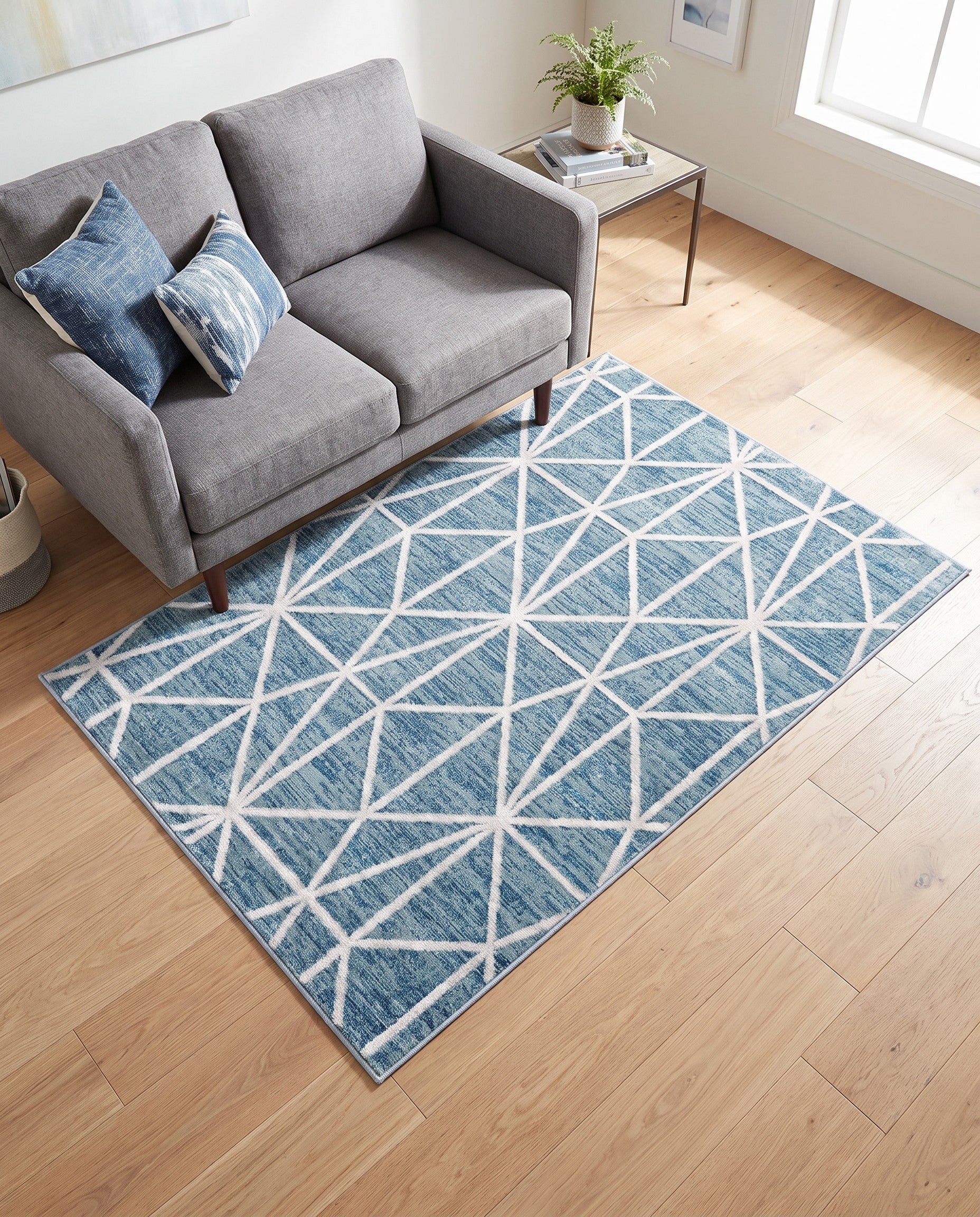 4' x 6' Lattice Trellis Rug