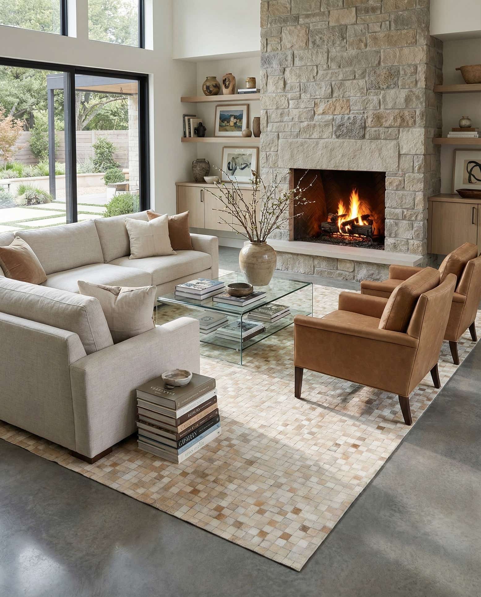 8' x 9' 10 Cowhide - Patchwork Rug