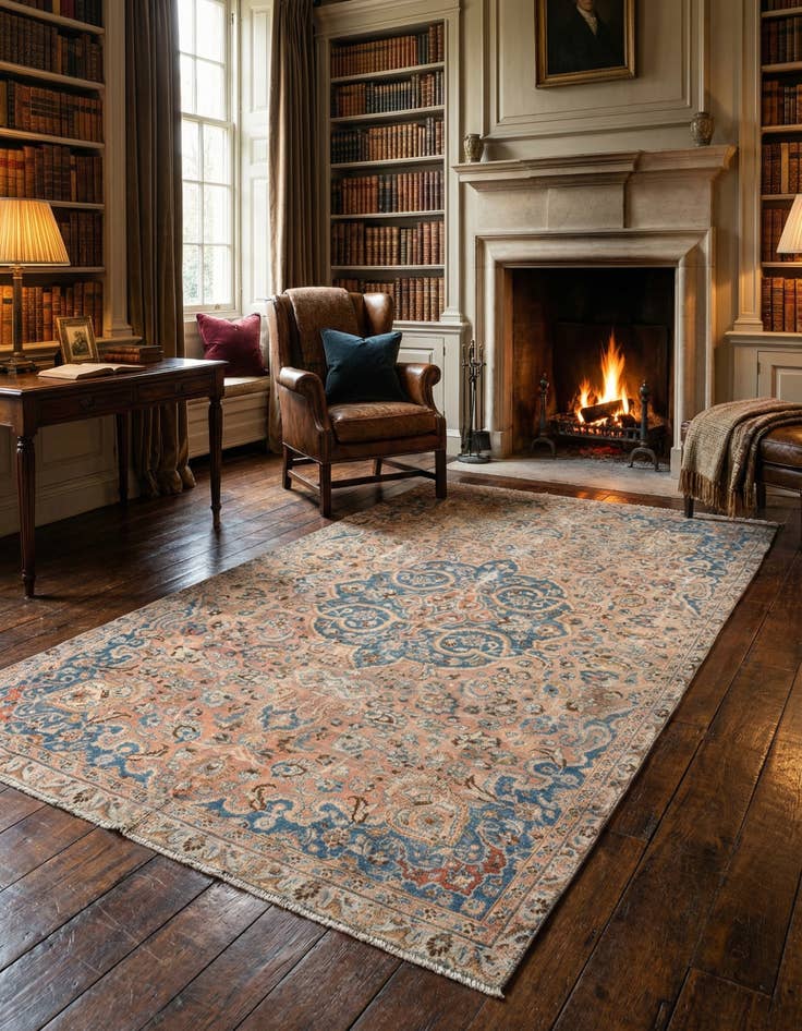 Detail image of  5' 10 x 9' 7 Arak Mir Wool Rug