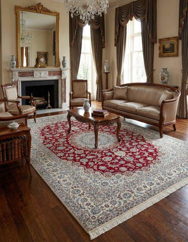 Detail image of 8' 6 x 11' 10 Nain Rug