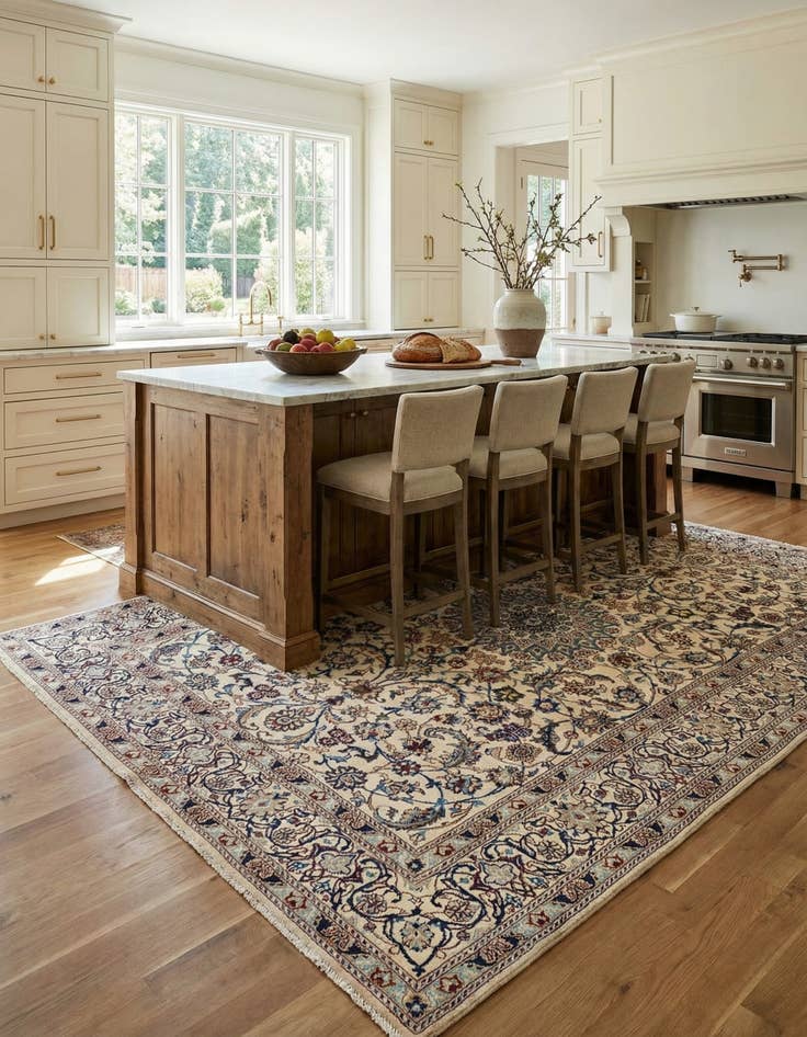 Detail image of 6' 5 x 9' 10 Nain Wool Rug