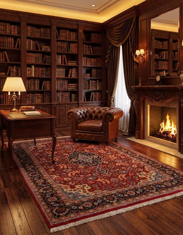 4' 9 x 6' 6 Gazwin Wool Rug