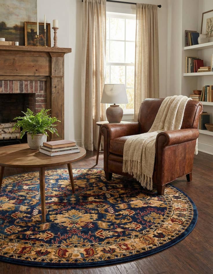 Detail image of 5' x 5' Georgetown Round Rug
