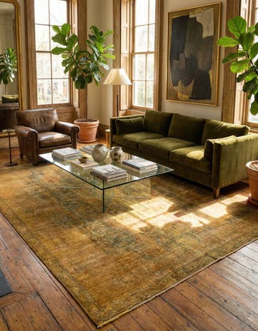 7' 1 x 10' 8 Hand Knotted Ultra Vintage Persian Wool Rug
