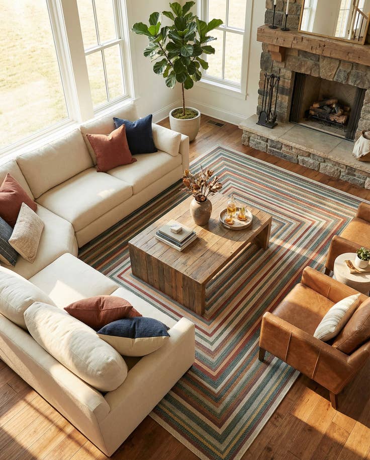 Detail image of 10' x 14' Easy-Clean Baja Indoor / Outdoor Rug