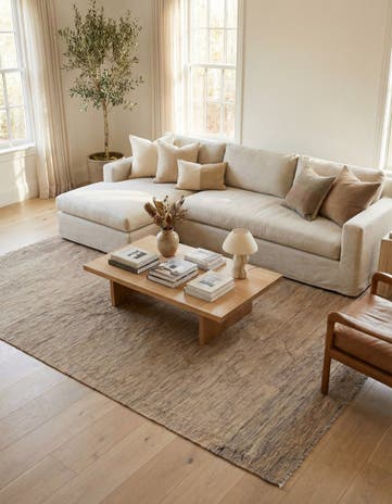 5' 10 x 8' 2 Hand Woven Kilim Modern Wool Rug