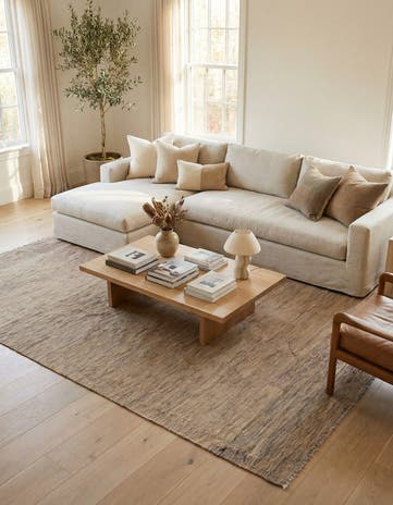 5' 10 x 8' 2 Hand Woven Kilim Modern Wool Rug