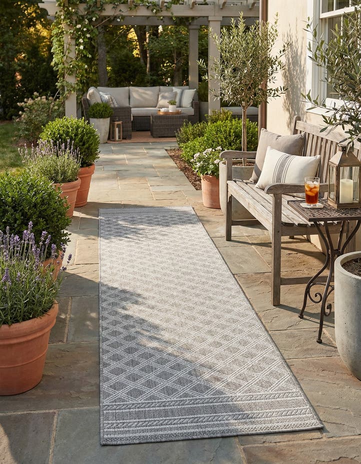 2' 7 x 12' Easy-Clean Lattice Indoor / Outdoo...