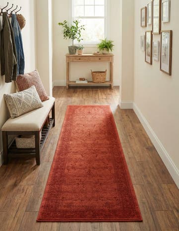 Rust Red Miranda Runner Rug