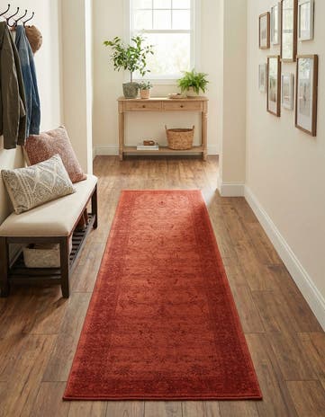 Rust Red Miranda Runner Rug