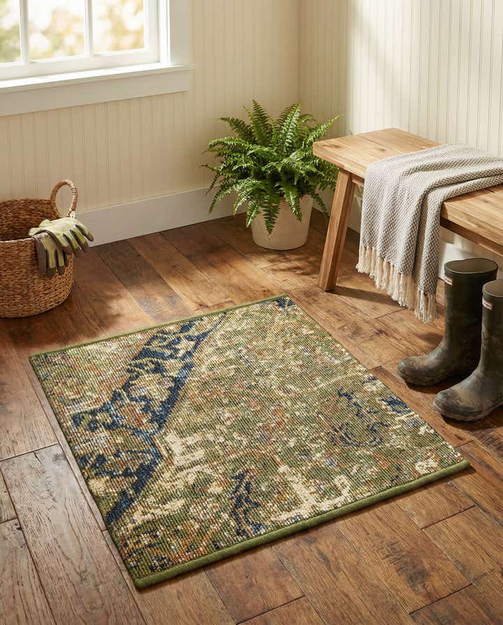 1' 4 x 1' 4 Easy-Clean Traditional Indoor / Outdoor Sample Rug