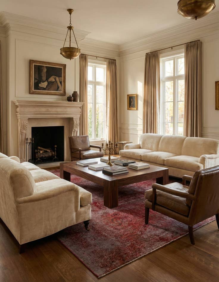 Detail image of 9' 6 x 11' 2 Vintage Royal Wool Square Rug