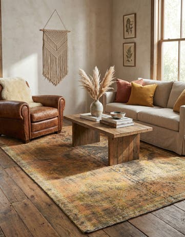 4' 8 x 7' 1 Hand Knotted Ultra Vintage Persian Wool Rug