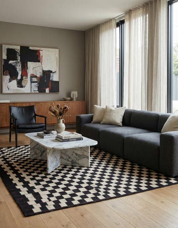 5' 10 x 7' 6 Hand Woven Kilim Modern Wool Rug