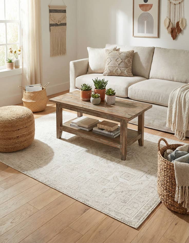 Detail image of 3' x 5' 3  Washable Aztec Indoor / Outdoor Rug