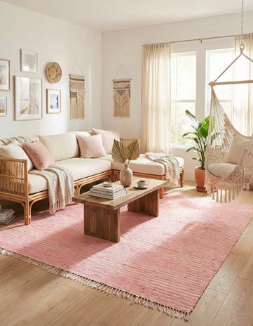 10' x 10' Hand Woven Chindi Cotton Square Rug