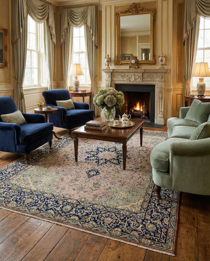 7' x 9' 6 Vintage Royal Rug