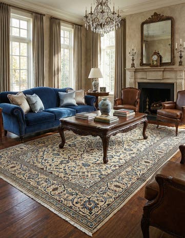 6' 5 x 10' Kashan Rug