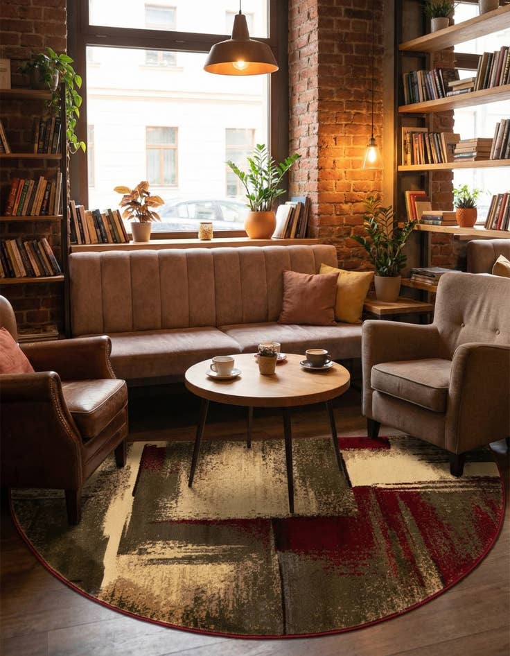 Detail image of 3' x 6' Coffee Shop Hearth Rug