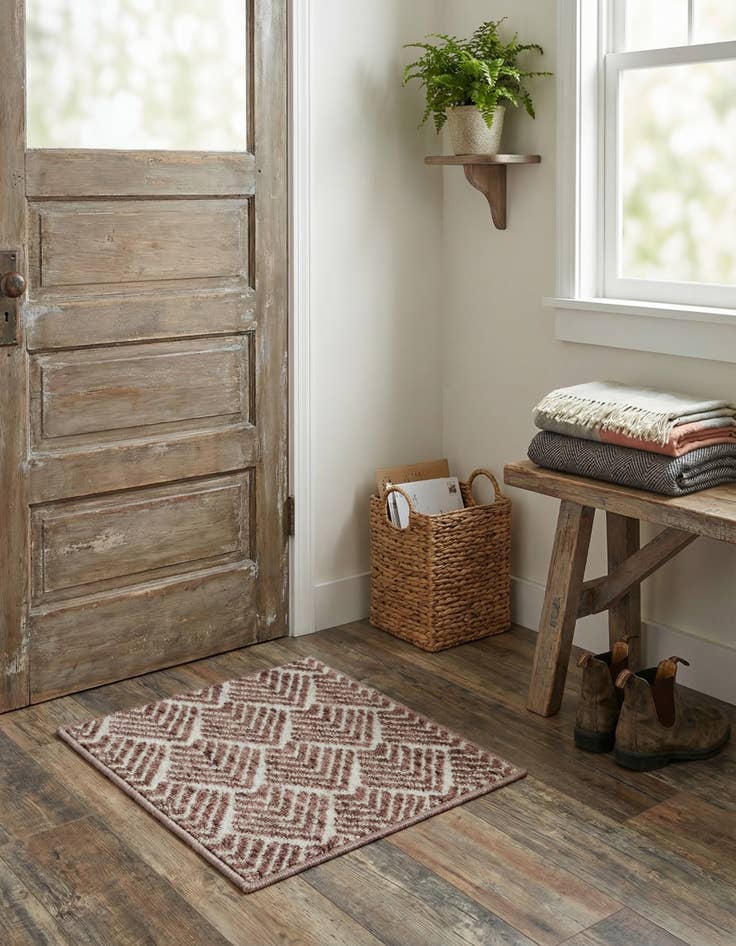 Detail image of 1' 4 x 1' 4 Eco Trellis Sample Rug